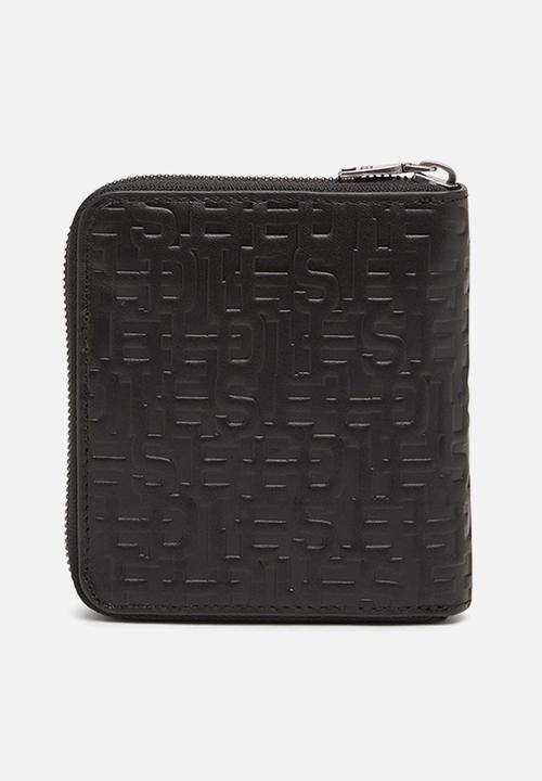 Diesel  - Bi-fold coin zip m wallet - black