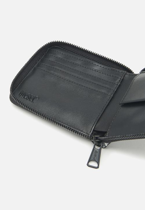 Diesel  - Rave bi-fold coin zip xs wallet - black