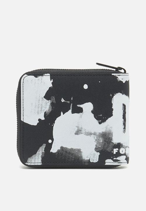 Diesel  - Rave bi-fold coin zip xs wallet - black