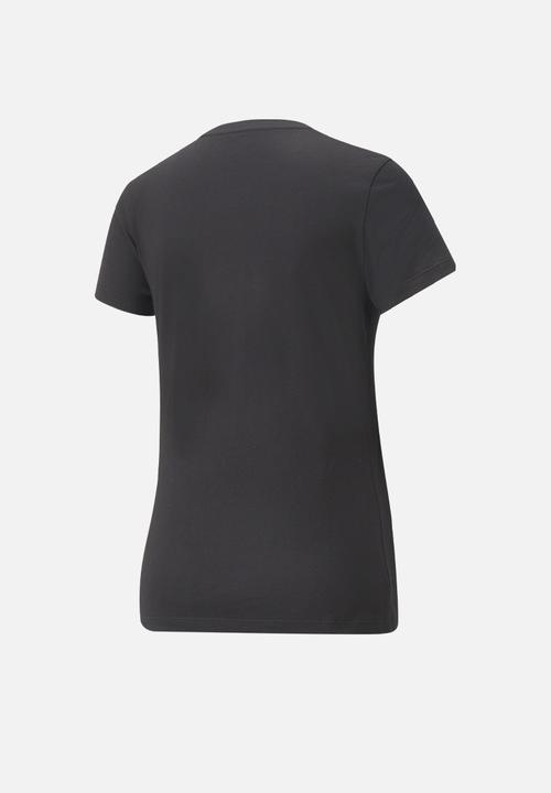 PUMA - Plus Ess+ Metallic Logo Tee - Puma Black-Gold Foil