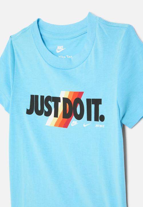 Nike - Nkb jdi block ss tee - aquarius blue