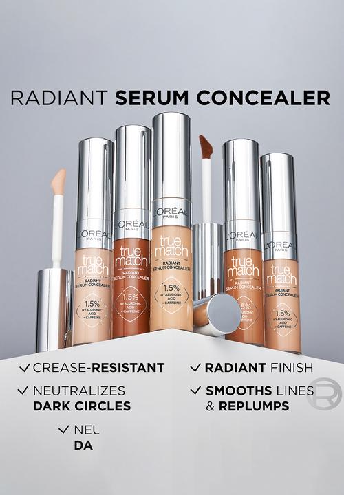 L'Oreal Paris - True Match Radiant Serum Concealer 24H - 7N