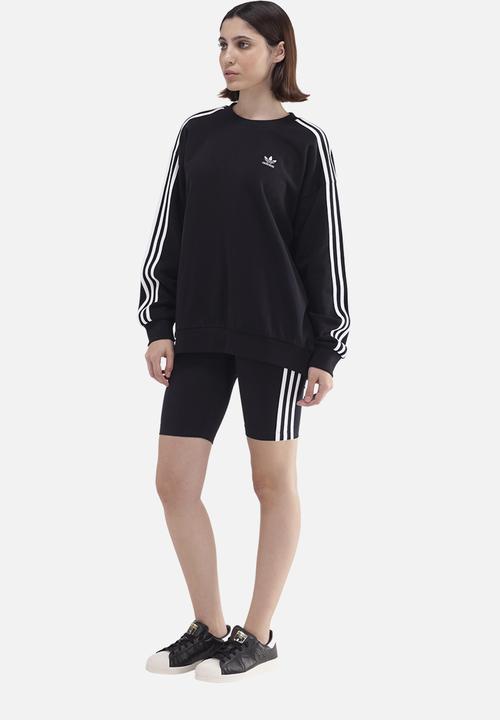 adidas Originals - 3s crew os w - black