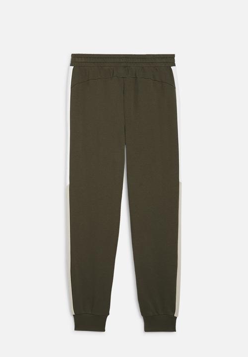 PUMA - PUMA POWER Colorblock Sweatpants TR cl - Dark Olive