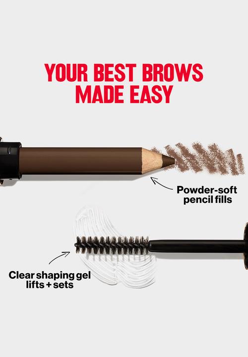 Revlon - ColorStay Brow Fantasy Pencil+Gel - Soft Brown