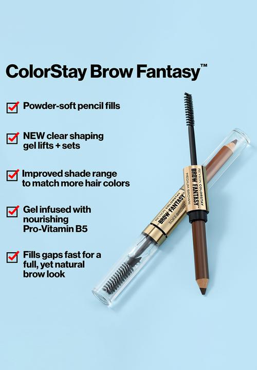 Revlon - ColorStay Brow Fantasy Pencil+Gel - Soft Brown
