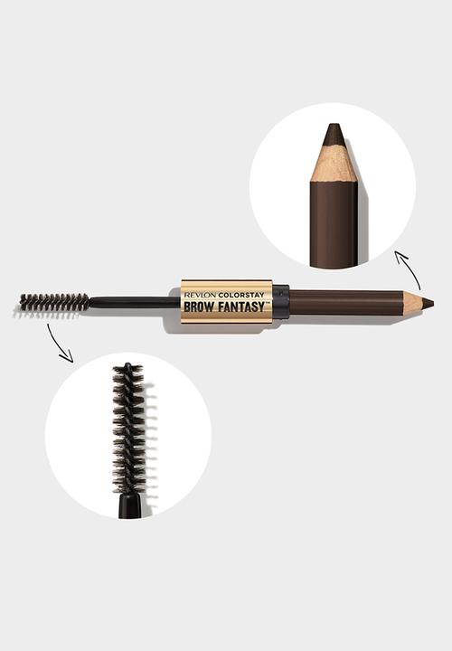 Revlon - ColorStay Brow Fantasy Pencil+Gel - Dark Brown