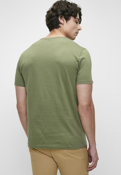 POLO - Mens Short Sleeve V Neck Tee - Fatigue