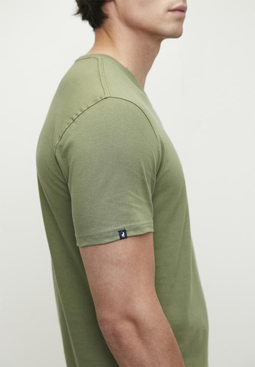 POLO - Mens Short Sleeve V Neck Tee - Fatigue