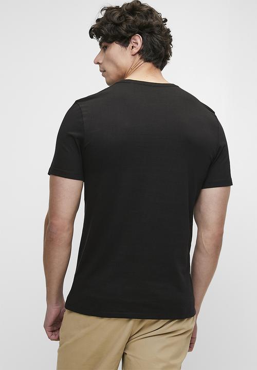Pringle of Scotland - Hugo all over argyle short sleeve crew neck tee - black