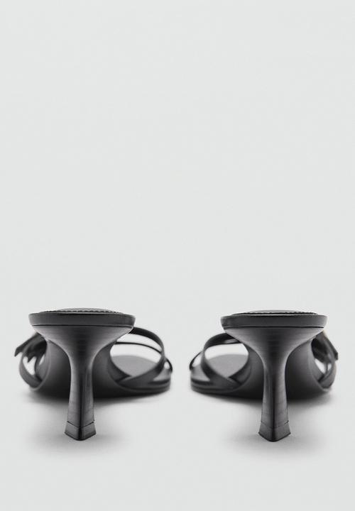 MANGO - Monk mule heel - black
