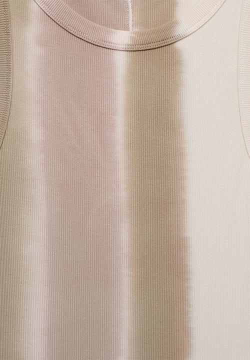 MANGO - Plus dress rainbow - light beige