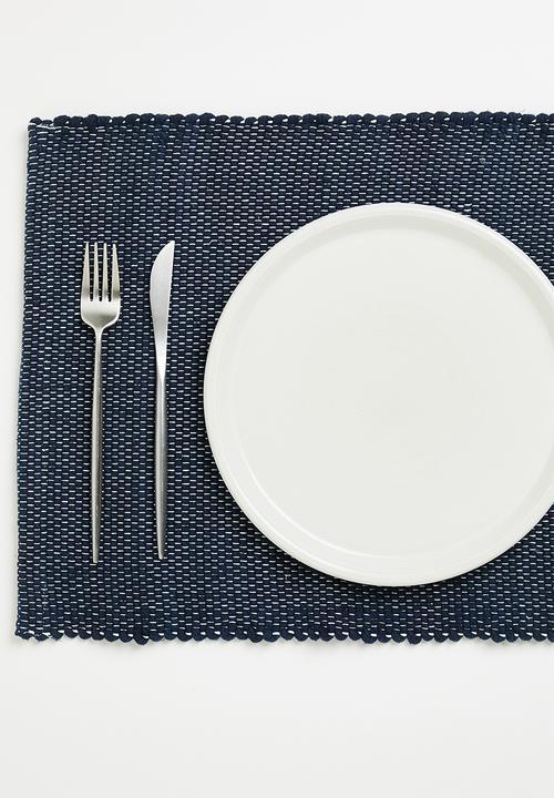 Amelia Jackson - Dhurri placemat set of 4 - navy