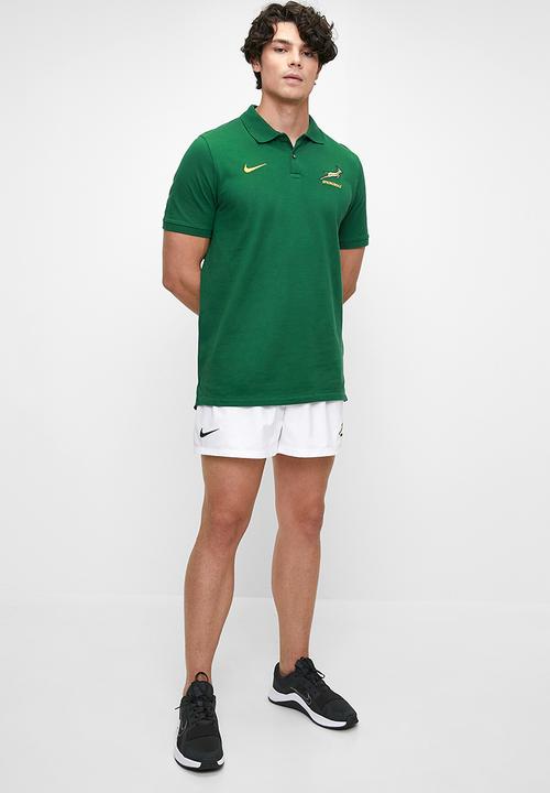 Nike - Springbok stadium shorts home- white/gorge green