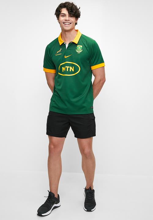 Nike - Springbok Men's Home 23/24 Stadium Jersey - gorge green/univer gold