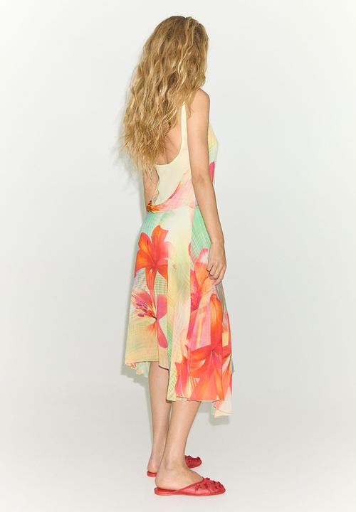 MANGO - Dress Nereida - Light Pastel Yellow