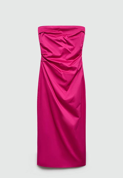 MANGO - Dress Paper - Pink