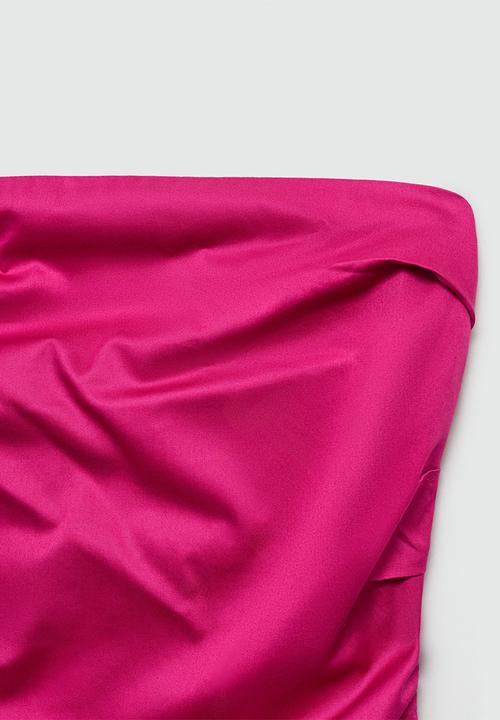 MANGO - Dress Paper - Pink