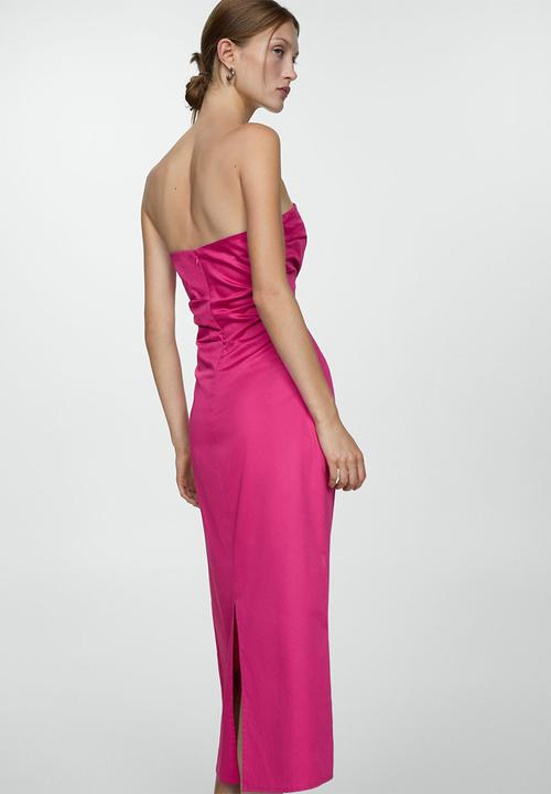 MANGO - Dress Paper - Pink
