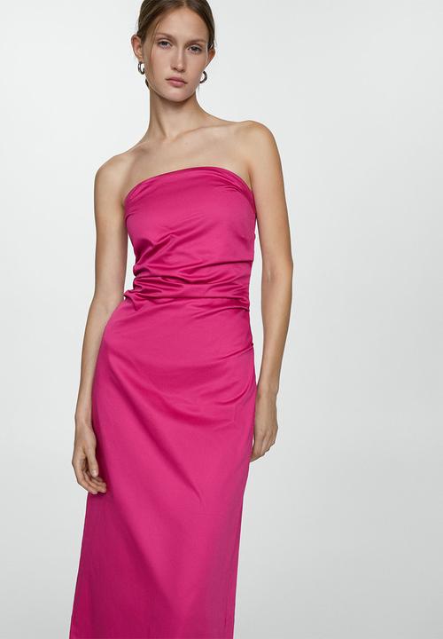 MANGO - Dress Paper - Pink