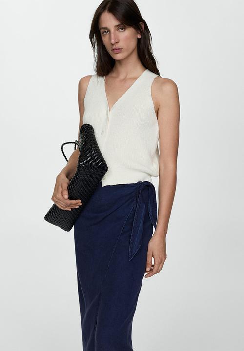 MANGO - Skirt milos - open blue