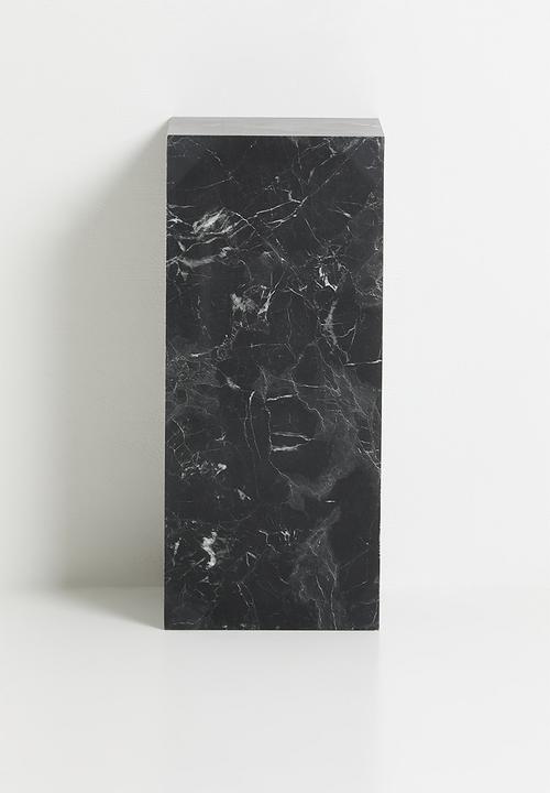 Me&Co - Onyx Plinth- Faux Black marble 