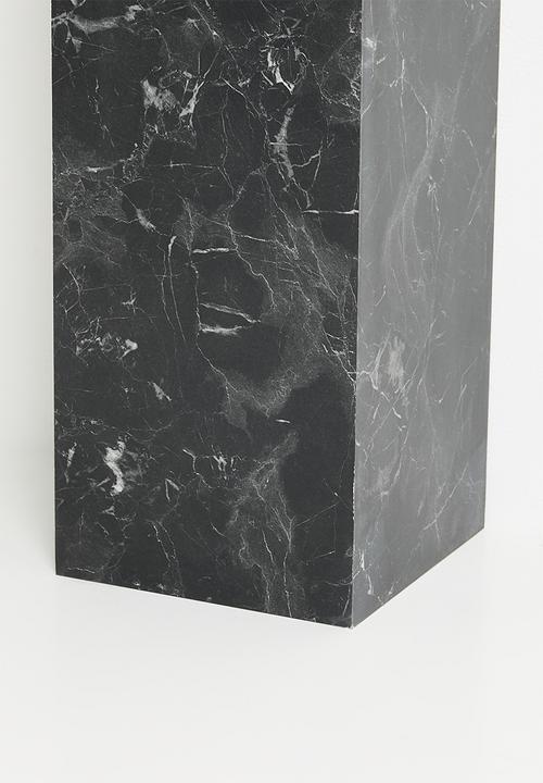 Me&Co - Onyx Plinth- Faux Black marble 