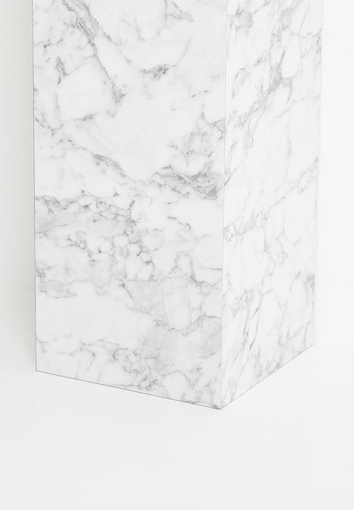 Me&Co - Bagnara Plinth- Faux white marble 