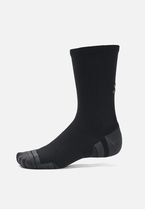 Under Armour - UA Performance Tech 3 Pack Crew Regular - Black & Jet Gray