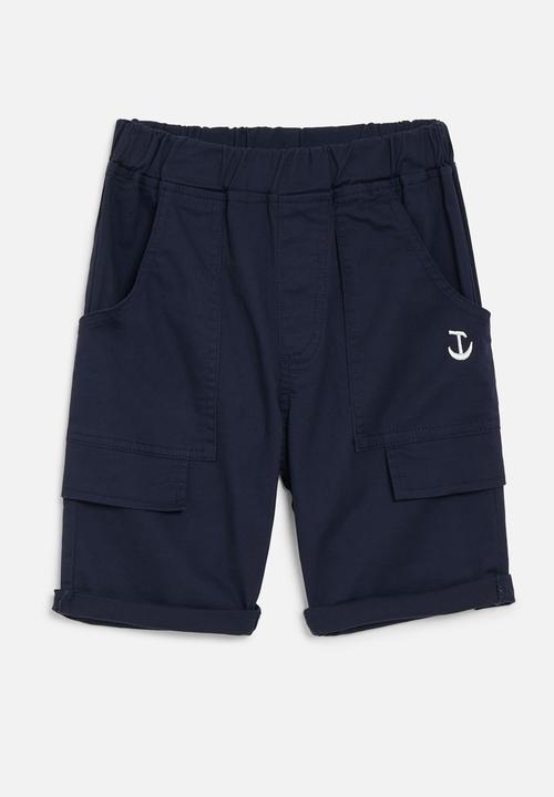 Pop Candy - Turn up shorts - navy blue