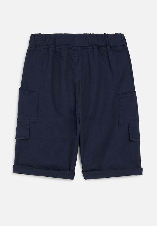 Pop Candy - Turn up shorts - navy blue