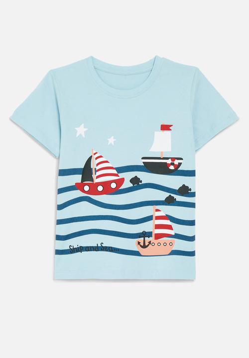 Pop Candy - Nautical tee - blue