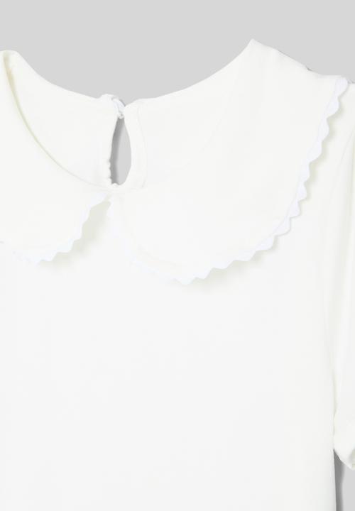 Pop Candy - Peterpan collar top - white