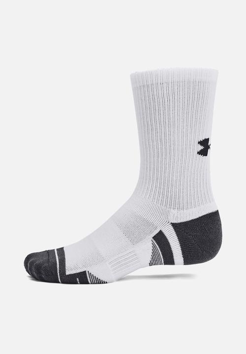 Under Armour - UA Performance Tech 3 Pack Crew Regular - White & Jet Gray