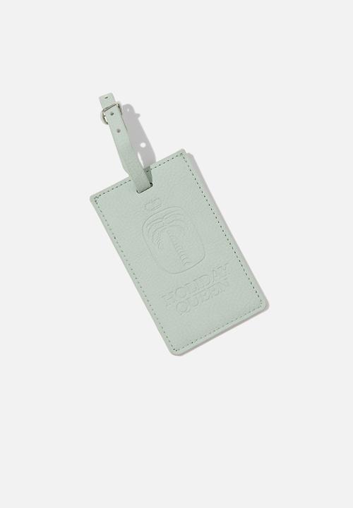 Typo - Off The Grid Luggage Tag - Holiday Queen/ Smoke Green