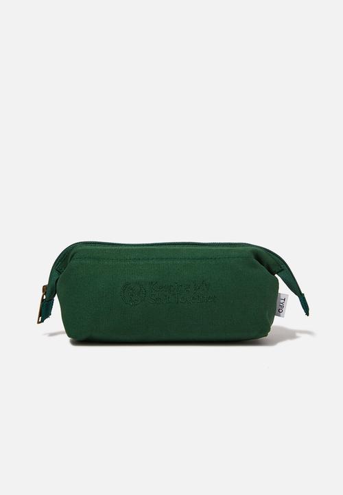 Typo - Billie Canvas Pencil Case - green 