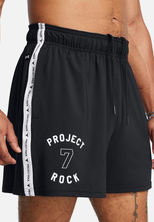 Under Armour - UA Project Rock Mesh Short BOH - Black & White