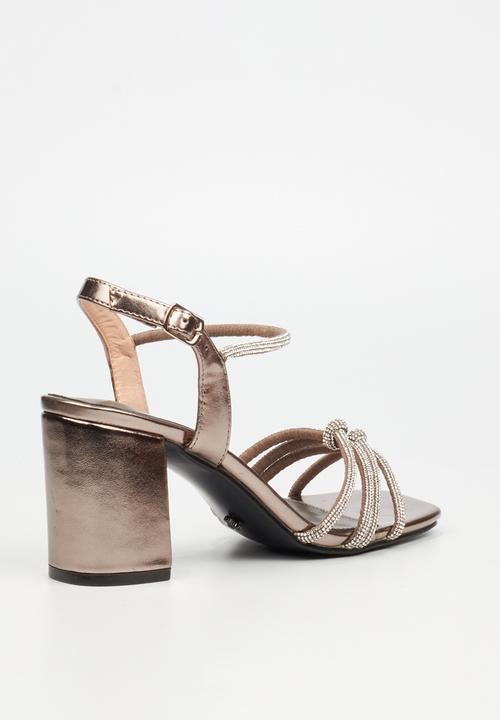 Butterfly Feet - Candi 1 block heel - pewter