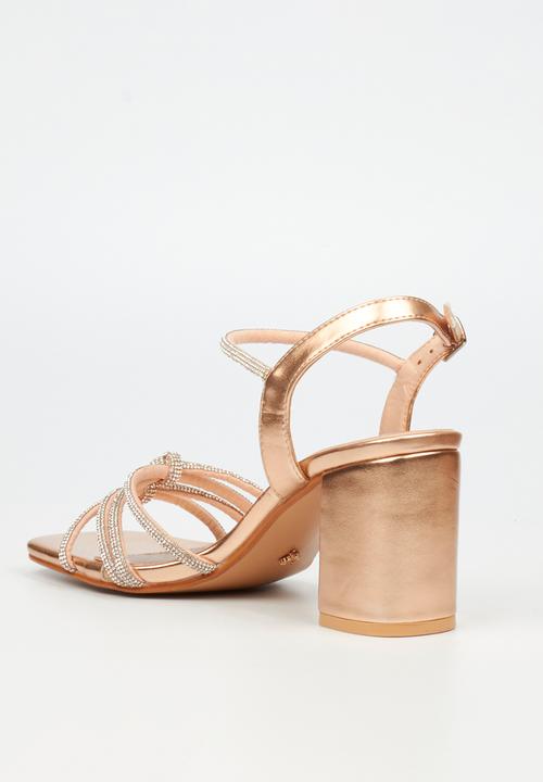 Butterfly Feet - Candi 1 block heel - rose gold