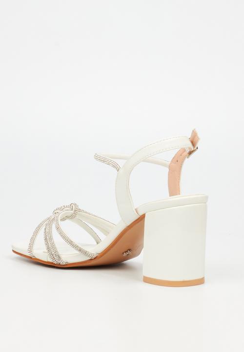 Butterfly Feet - Candi 1 block heel - white
