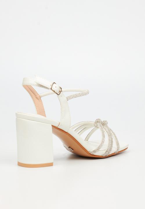 Butterfly Feet - Candi 1 block heel - white