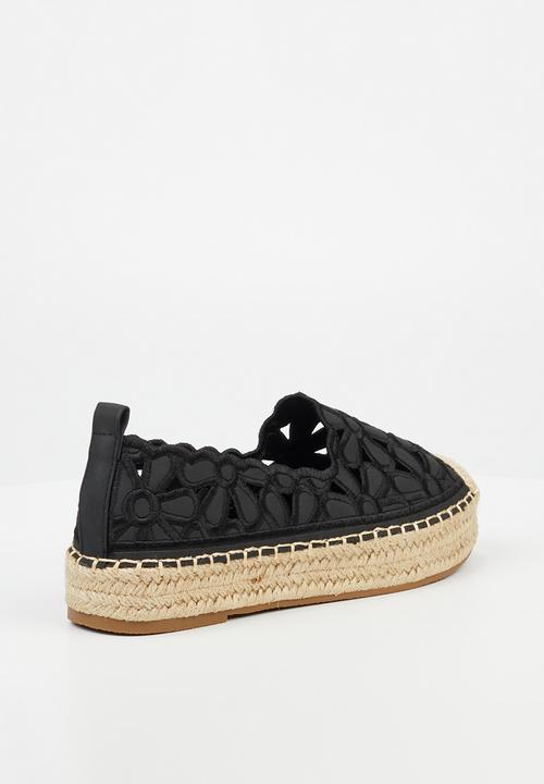 Viabeach - Ivory 4 slip-on espadrille - black