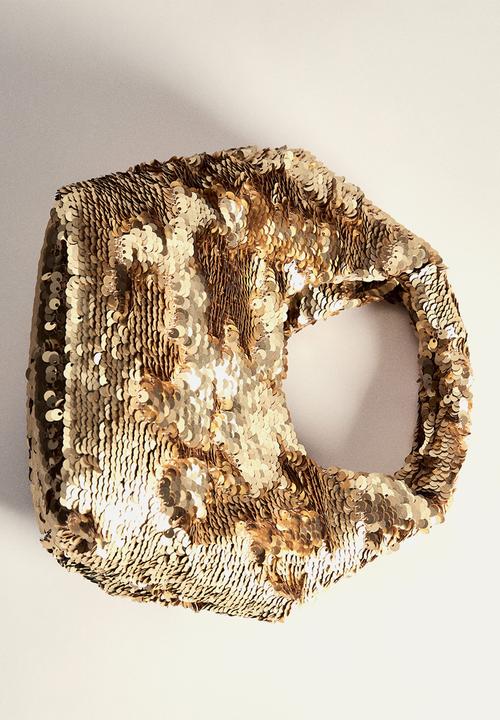 MANGO - Bag palmira - gold