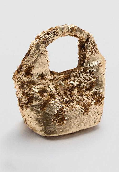 MANGO - Bag palmira - gold
