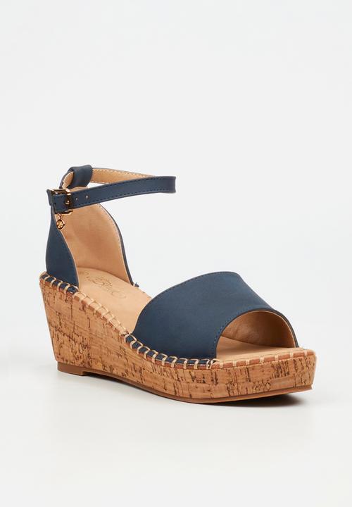 Miss Black - Jayda 5 wedge - navy