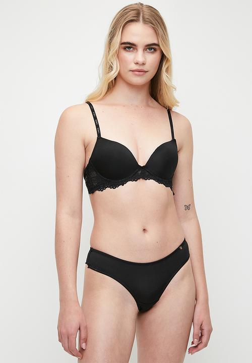 KANGOL - 2 Pack T-shirt bra - black & beige