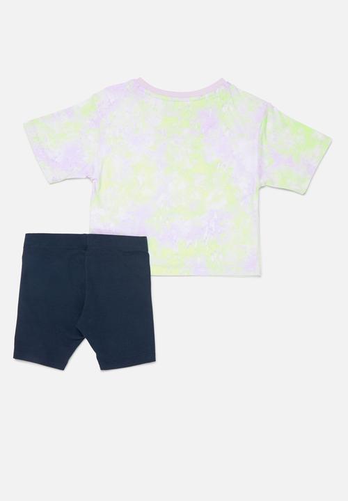 Nike - Nkg boxy tee & bike short - midnight navy