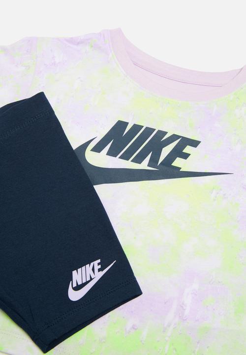 Nike - Nkg boxy tee & bike short - midnight navy