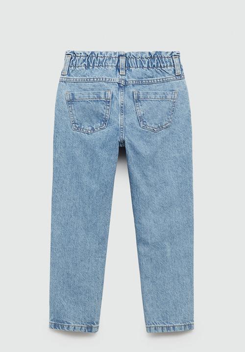 MANGO - Jeans paperbag - open blue