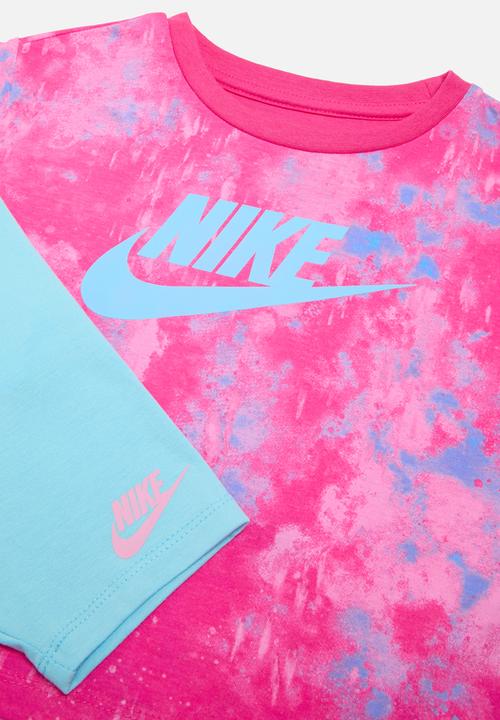Nike - Nkg boxy tee & bike short - aquarius blue